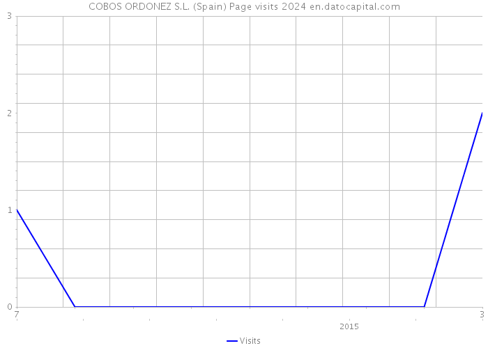 COBOS ORDONEZ S.L. (Spain) Page visits 2024 
