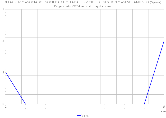 DELACRUZ Y ASOCIADOS SOCIEDAD LIMITADA SERVICIOS DE GESTION Y ASESORAMIENTO (Spain) Page visits 2024 