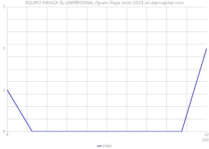 EQUIPO INDAGA SL UNIPERSONAL (Spain) Page visits 2024 