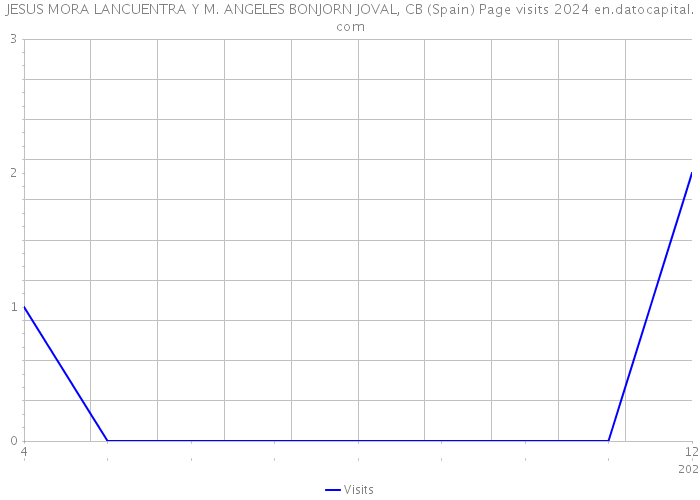 JESUS MORA LANCUENTRA Y M. ANGELES BONJORN JOVAL, CB (Spain) Page visits 2024 