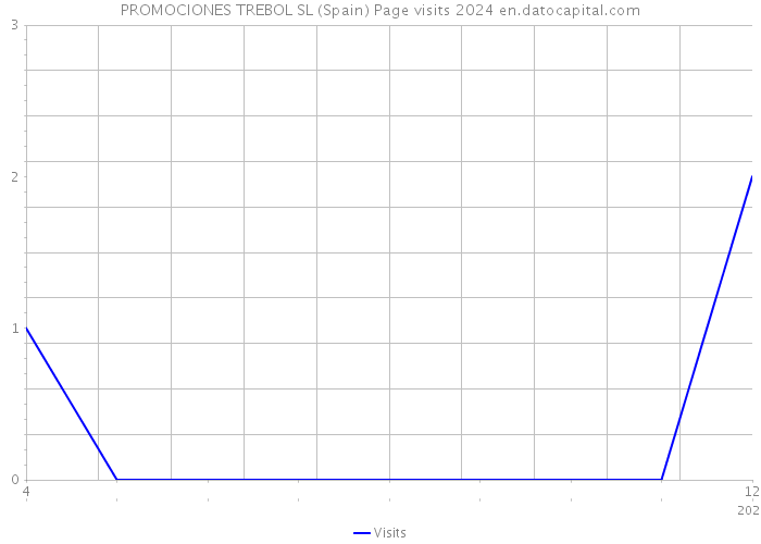 PROMOCIONES TREBOL SL (Spain) Page visits 2024 