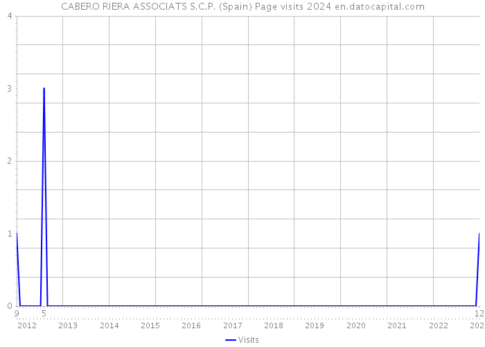 CABERO RIERA ASSOCIATS S.C.P. (Spain) Page visits 2024 