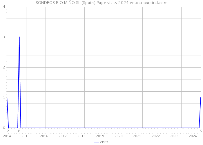 SONDEOS RIO MIÑO SL (Spain) Page visits 2024 