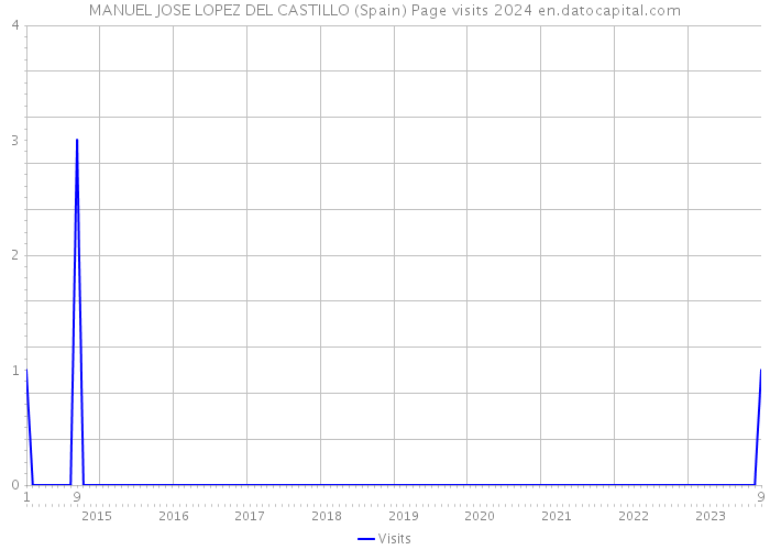 MANUEL JOSE LOPEZ DEL CASTILLO (Spain) Page visits 2024 