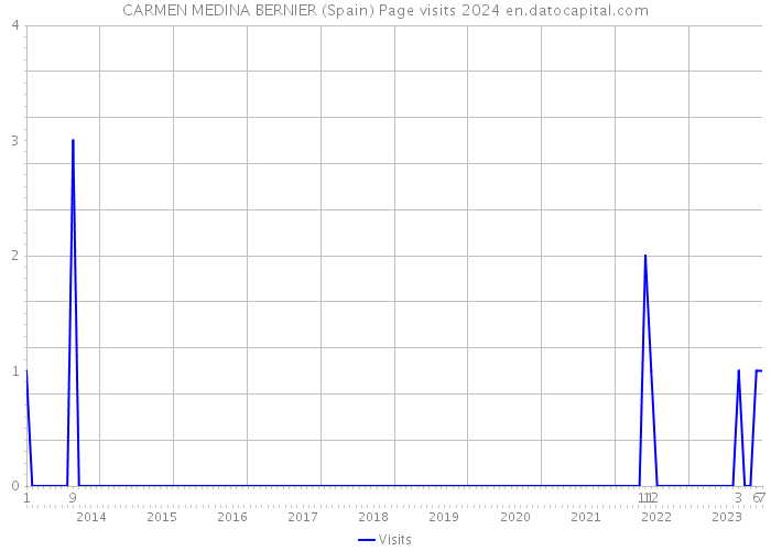 CARMEN MEDINA BERNIER (Spain) Page visits 2024 