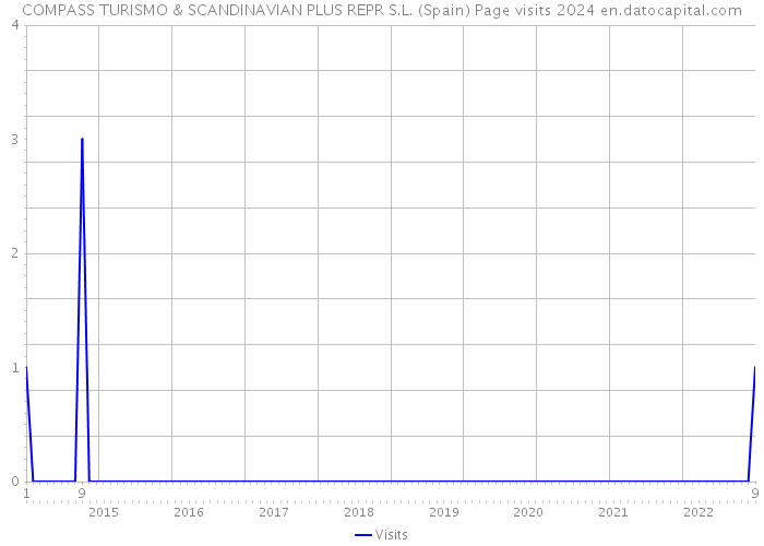 COMPASS TURISMO & SCANDINAVIAN PLUS REPR S.L. (Spain) Page visits 2024 