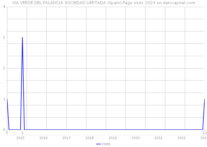 VIA VERDE DEL PALANCIA SOCIEDAD LIMITADA (Spain) Page visits 2024 