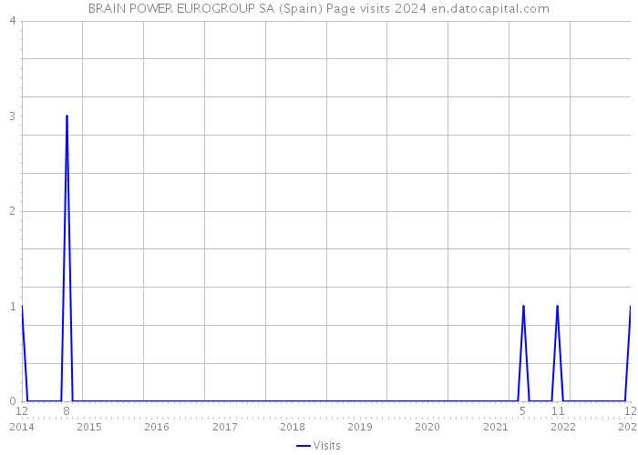 BRAIN POWER EUROGROUP SA (Spain) Page visits 2024 