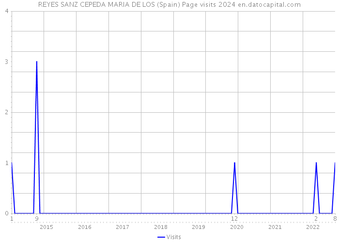 REYES SANZ CEPEDA MARIA DE LOS (Spain) Page visits 2024 