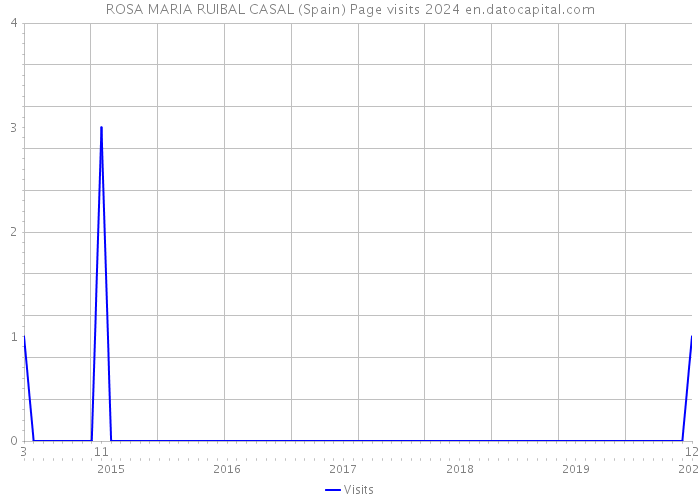 ROSA MARIA RUIBAL CASAL (Spain) Page visits 2024 