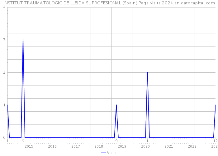 INSTITUT TRAUMATOLOGIC DE LLEIDA SL PROFESIONAL (Spain) Page visits 2024 