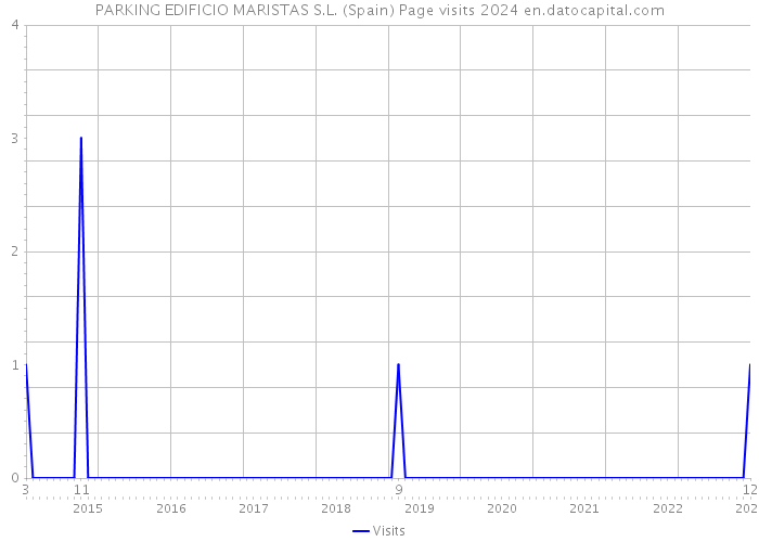 PARKING EDIFICIO MARISTAS S.L. (Spain) Page visits 2024 