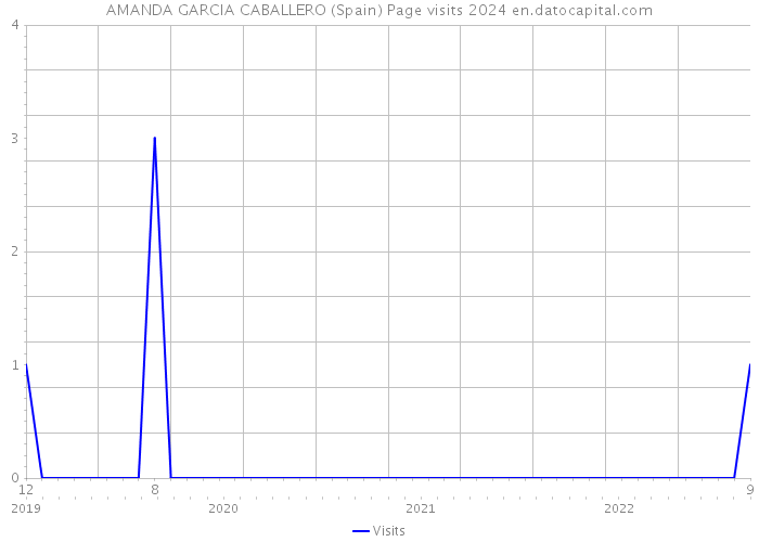 AMANDA GARCIA CABALLERO (Spain) Page visits 2024 