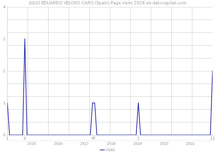 JULIO EDUARDO VELOSO CARO (Spain) Page visits 2024 