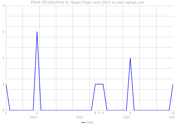 PRISA TECNOLOGIA SL (Spain) Page visits 2024 