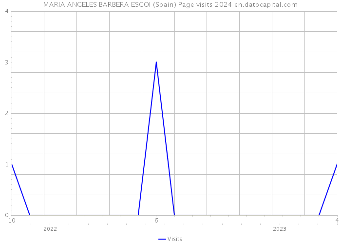 MARIA ANGELES BARBERA ESCOI (Spain) Page visits 2024 