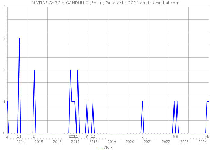 MATIAS GARCIA GANDULLO (Spain) Page visits 2024 