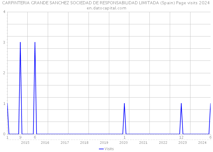 CARPINTERIA GRANDE SANCHEZ SOCIEDAD DE RESPONSABILIDAD LIMITADA (Spain) Page visits 2024 