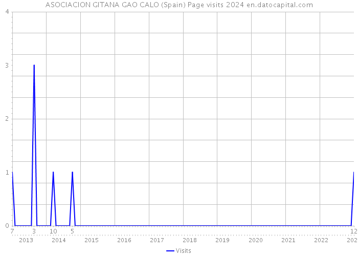 ASOCIACION GITANA GAO CALO (Spain) Page visits 2024 