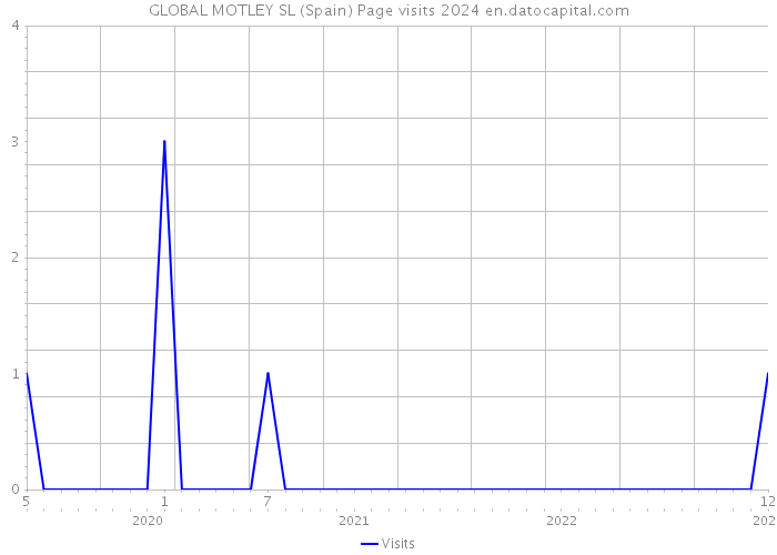 GLOBAL MOTLEY SL (Spain) Page visits 2024 