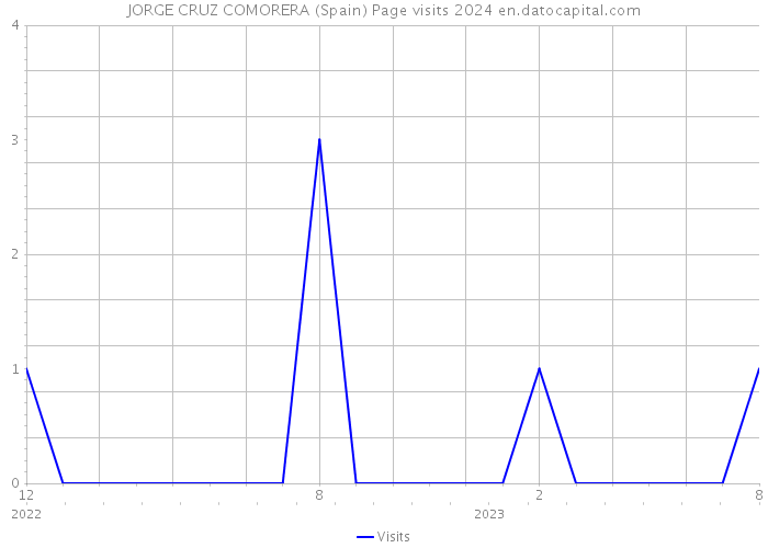 JORGE CRUZ COMORERA (Spain) Page visits 2024 