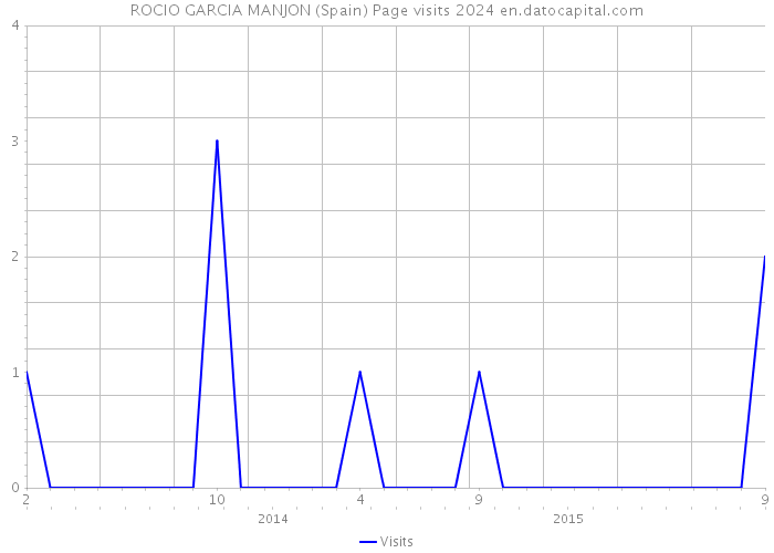 ROCIO GARCIA MANJON (Spain) Page visits 2024 
