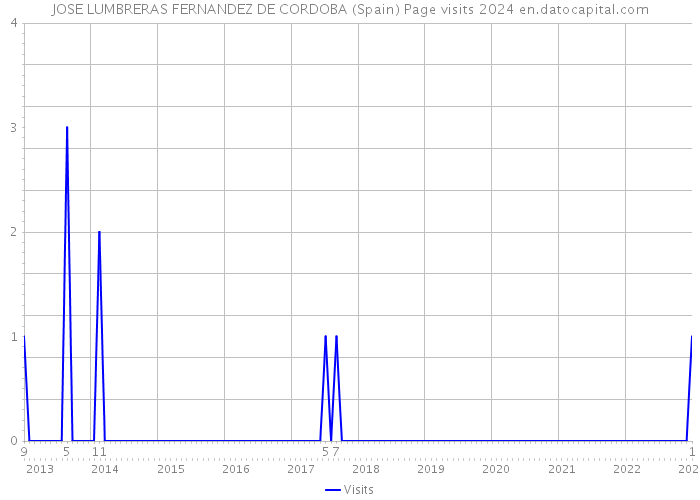 JOSE LUMBRERAS FERNANDEZ DE CORDOBA (Spain) Page visits 2024 