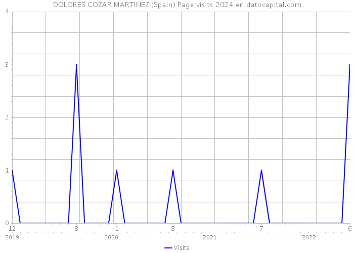 DOLORES COZAR MARTINEZ (Spain) Page visits 2024 