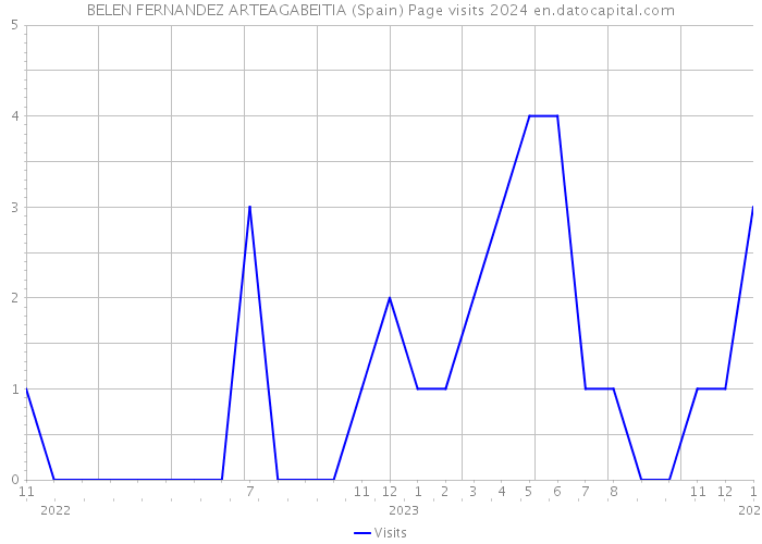 BELEN FERNANDEZ ARTEAGABEITIA (Spain) Page visits 2024 