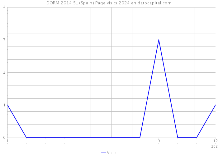 DORM 2014 SL (Spain) Page visits 2024 