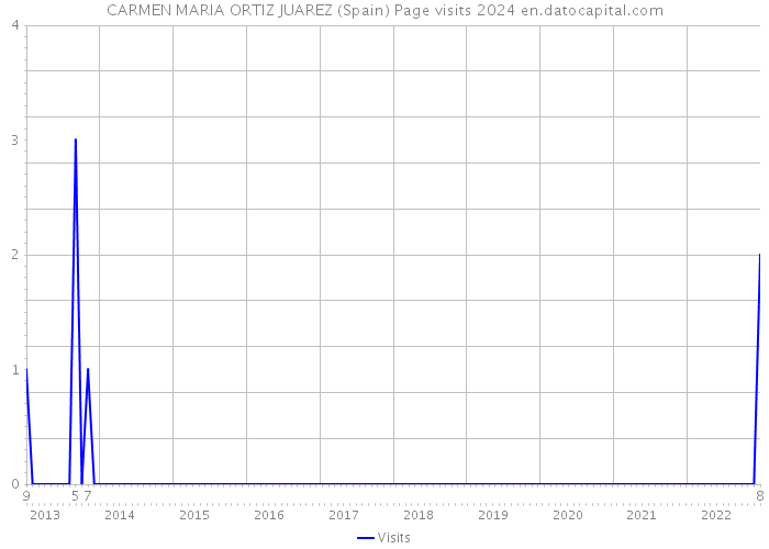 CARMEN MARIA ORTIZ JUAREZ (Spain) Page visits 2024 