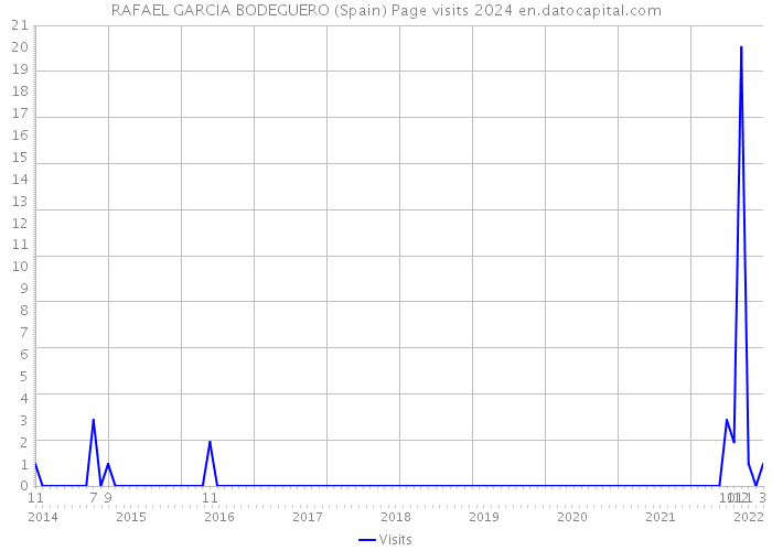 RAFAEL GARCIA BODEGUERO (Spain) Page visits 2024 