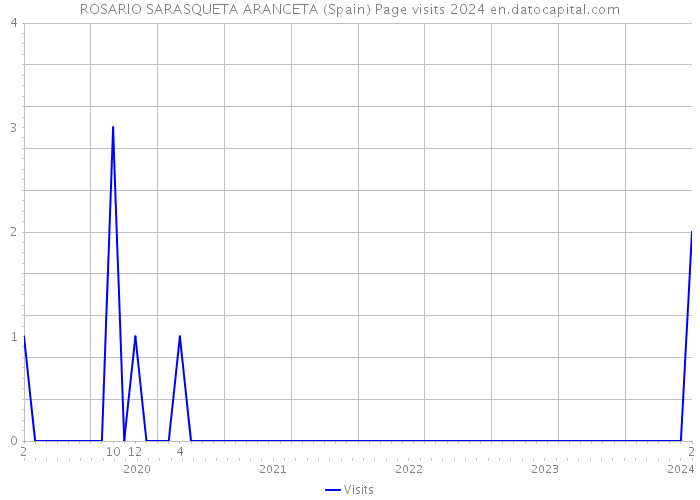 ROSARIO SARASQUETA ARANCETA (Spain) Page visits 2024 