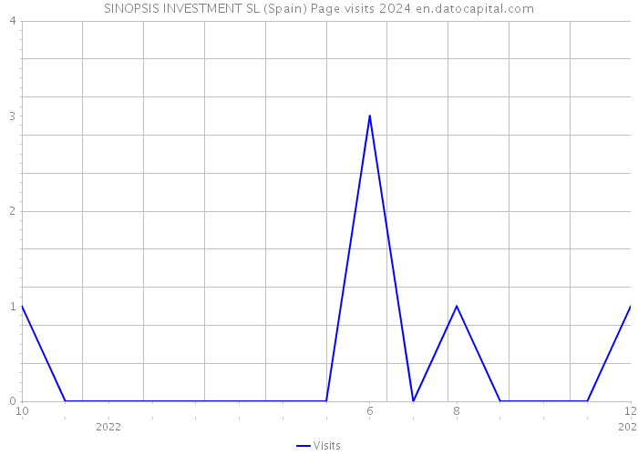 SINOPSIS INVESTMENT SL (Spain) Page visits 2024 