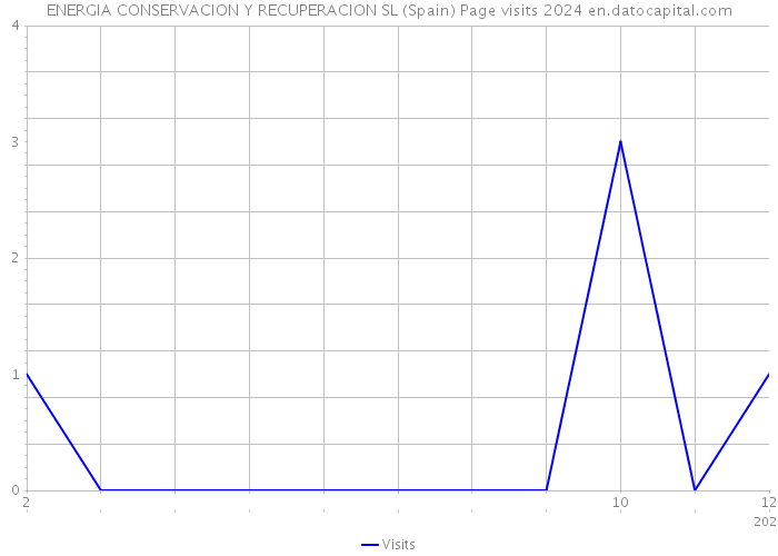 ENERGIA CONSERVACION Y RECUPERACION SL (Spain) Page visits 2024 
