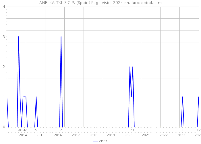 ANELKA TKL S.C.P. (Spain) Page visits 2024 