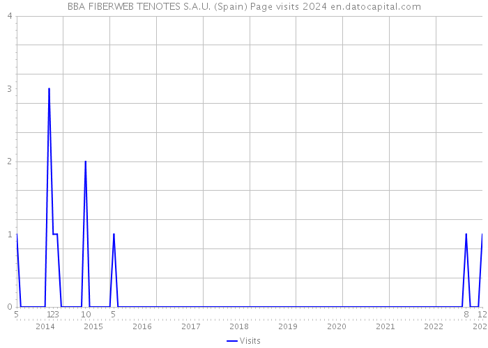 BBA FIBERWEB TENOTES S.A.U. (Spain) Page visits 2024 