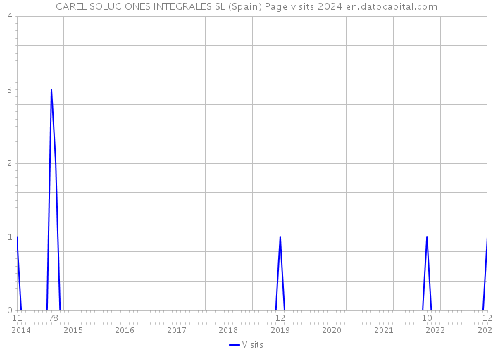 CAREL SOLUCIONES INTEGRALES SL (Spain) Page visits 2024 