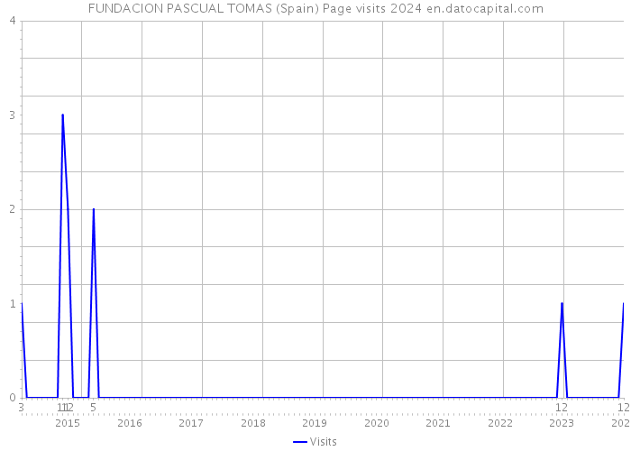 FUNDACION PASCUAL TOMAS (Spain) Page visits 2024 