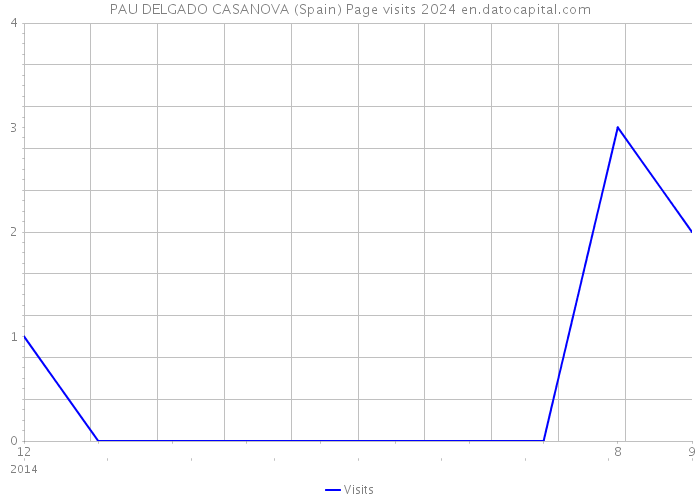 PAU DELGADO CASANOVA (Spain) Page visits 2024 