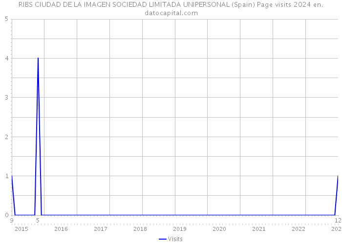 RIBS CIUDAD DE LA IMAGEN SOCIEDAD LIMITADA UNIPERSONAL (Spain) Page visits 2024 