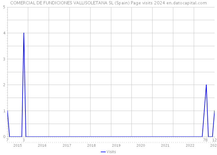 COMERCIAL DE FUNDICIONES VALLISOLETANA SL (Spain) Page visits 2024 
