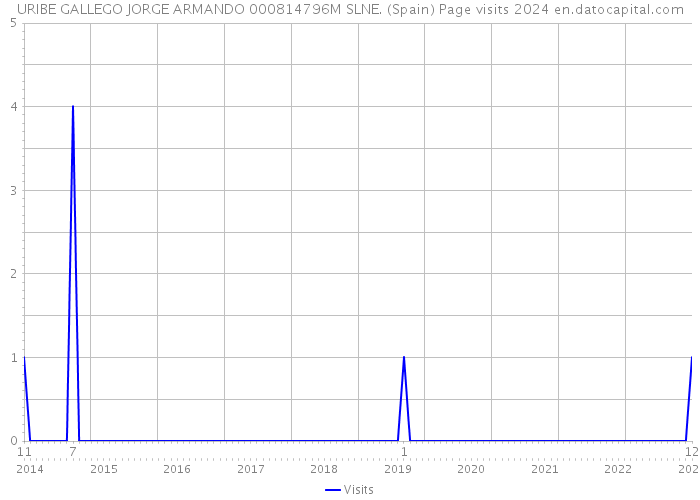 URIBE GALLEGO JORGE ARMANDO 000814796M SLNE. (Spain) Page visits 2024 