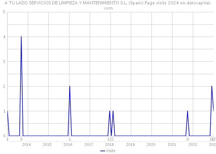 A TU LADO SERVICIOS DE LIMPIEZA Y MANTENIMIENTO S.L. (Spain) Page visits 2024 