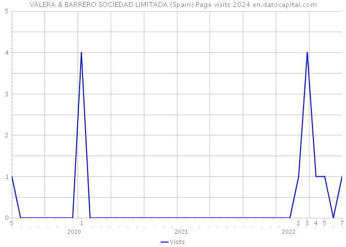 VALERA & BARRERO SOCIEDAD LIMITADA (Spain) Page visits 2024 