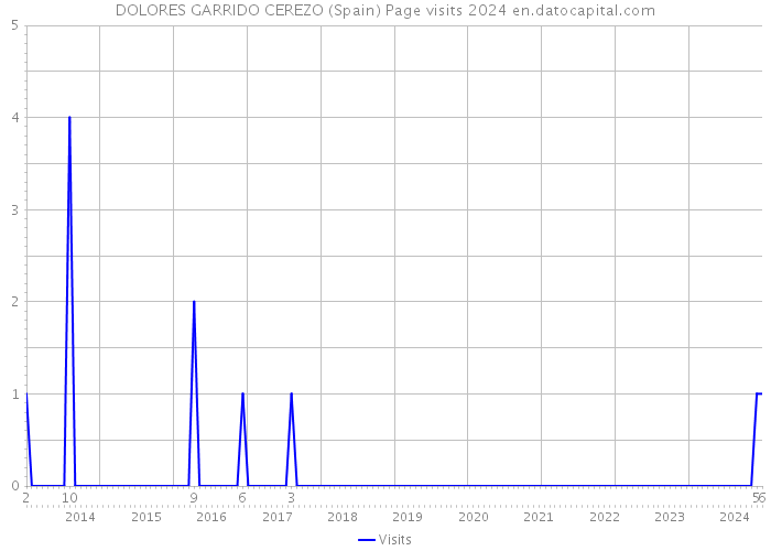 DOLORES GARRIDO CEREZO (Spain) Page visits 2024 