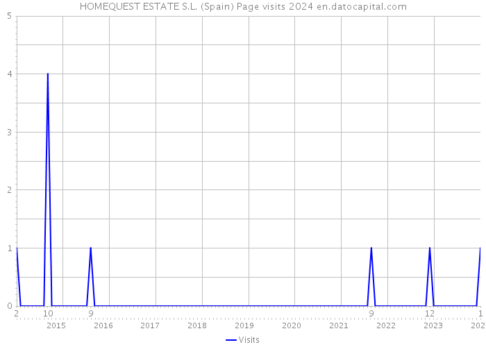 HOMEQUEST ESTATE S.L. (Spain) Page visits 2024 