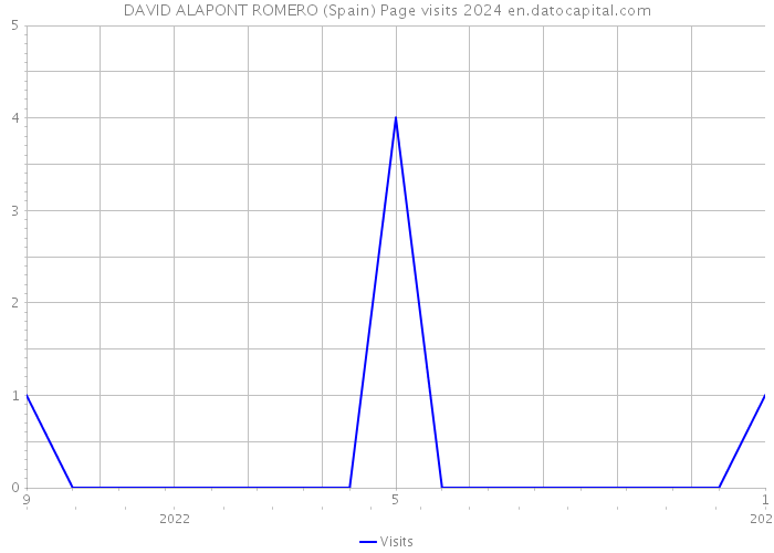 DAVID ALAPONT ROMERO (Spain) Page visits 2024 