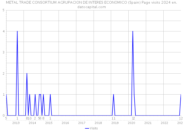 METAL TRADE CONSORTIUM AGRUPACION DE INTERES ECONOMICO (Spain) Page visits 2024 