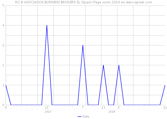 RG & ASOCIADOS BUSINESS BROKERS SL (Spain) Page visits 2024 